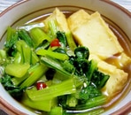 小松菜と厚揚げの中華煮
